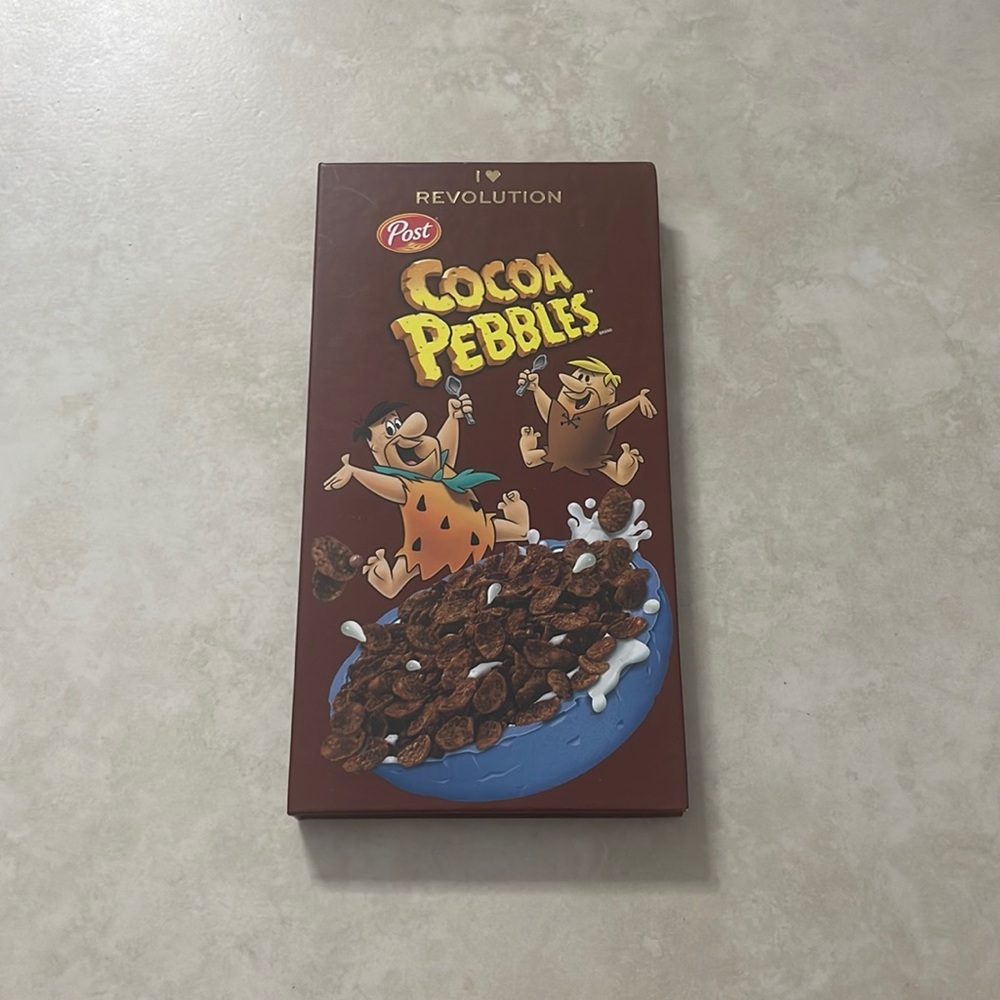 Cocoa pebbles x revolution eyeshadow palette